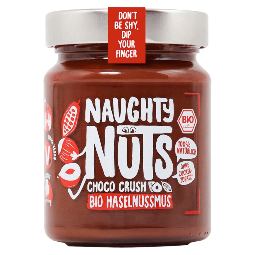 Naughty Nuts Bio Haselnussmus Choco Crush 250g